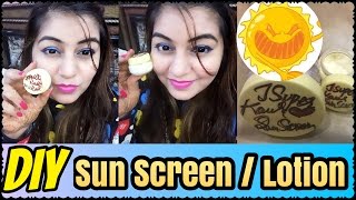 Watch DIY Sunscreen Lotion/ Cream | How to Make Natural Sunscreen Lotion at Home | JSuper Kaur Video