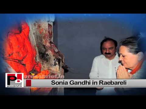 Watch Sonia Gandhi visits Raebareli slams Modi government on price rise Video