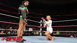 Watch Summer Rae proposes marriage to Rusev: WWE Raw, Oct. 5, 2015 Video