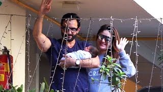 Watch Kareena Kapoor & Saif Ali Khan BACK HOME With BABY - Taimur Ali Khan Video
