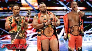 Watch The New Day confronts Randy Orton and Dean Ambrose: WWE Raw, October 12, 2015 Video
