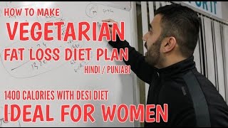 Watch FAT LOSS VEGETARIAN Diet Plan for Women! (Hindi / Punjabi) Video