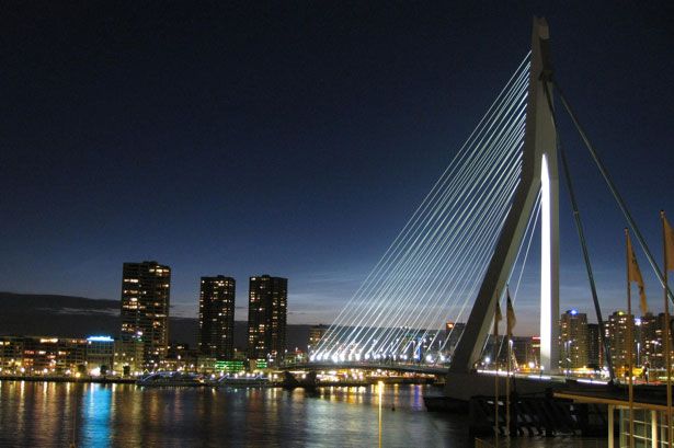 Download Erasmus Bridge, Rotterdam, Netherlands Wallpaper HD FREE