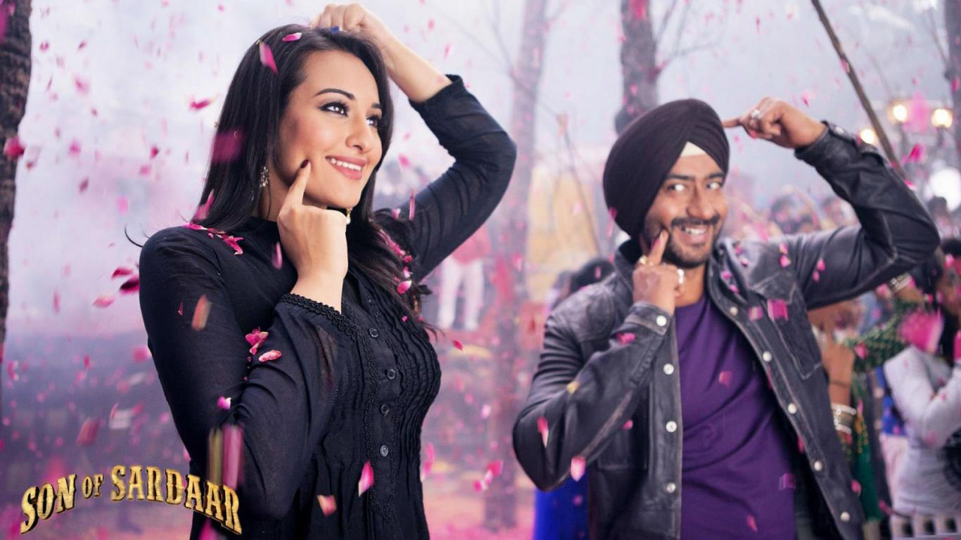 Free Download Ajay Devgan is Dancing with Sonakshi Sinha 1052 Wallpaper HD FREE (Download 1052 HD wallpaper FREE)